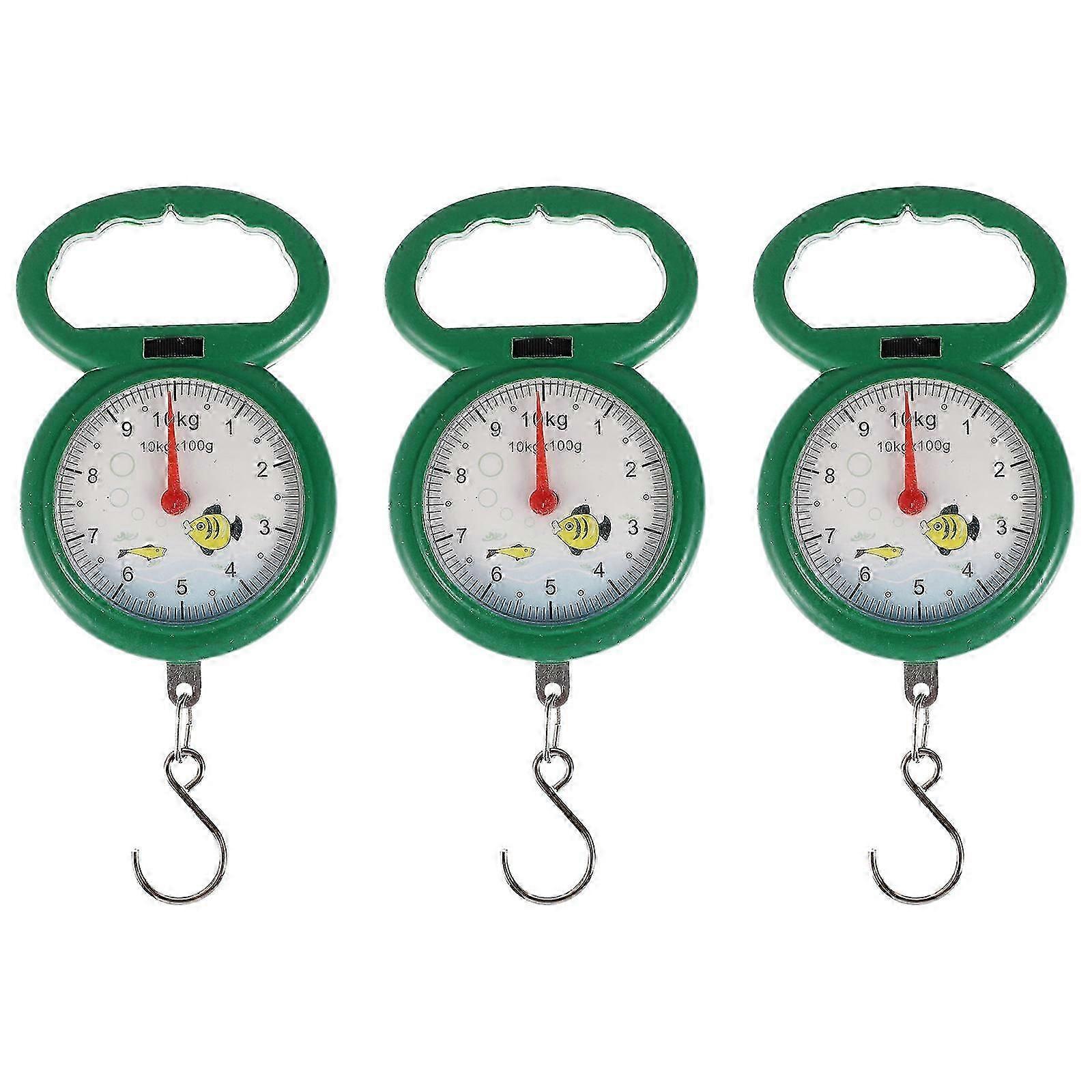 Plastic Hook Scale Portable Spring Scale for Weighing 3Pcs Included