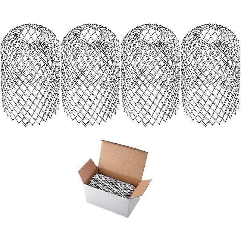 4-Piece Gutter Accessory Set, Metal Gutter Guards, Filter Strainer, Expandable Downspout Strainer Accessories