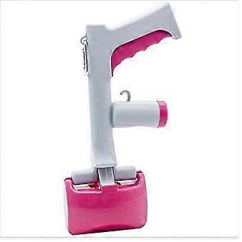 Pink Dog Pooper Scooper with Bag Dispenser - Eco-Friendly, Durable & Easy to Use for Small Dogs
