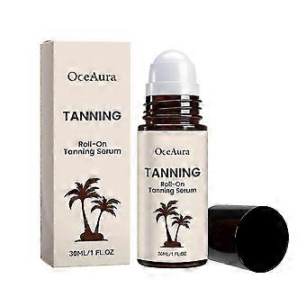 32ml Sun-Free Herbal Self-Tanning Roll-On Serum - Moisturizing Lotion for Summer Beach Body, Get Natural Wheat Skin Tone