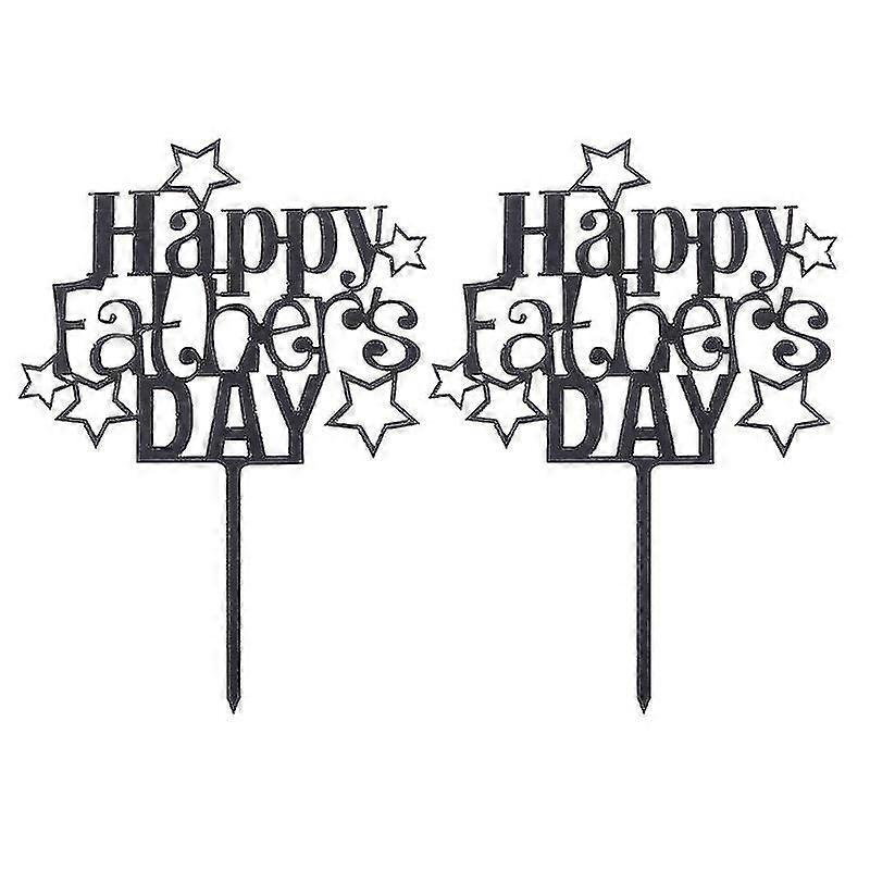2pcs cake decorations, Father's Day Cake Decoration