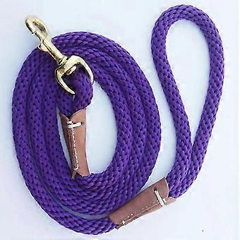 Hundeleine, Seil, Hundeschnur, kleine und mittelgroße Hunde, Fährtenleinen, 2 m, 5 m, 10 m, Rot, Hundeleine 5 m (16 Fuß), Lila
