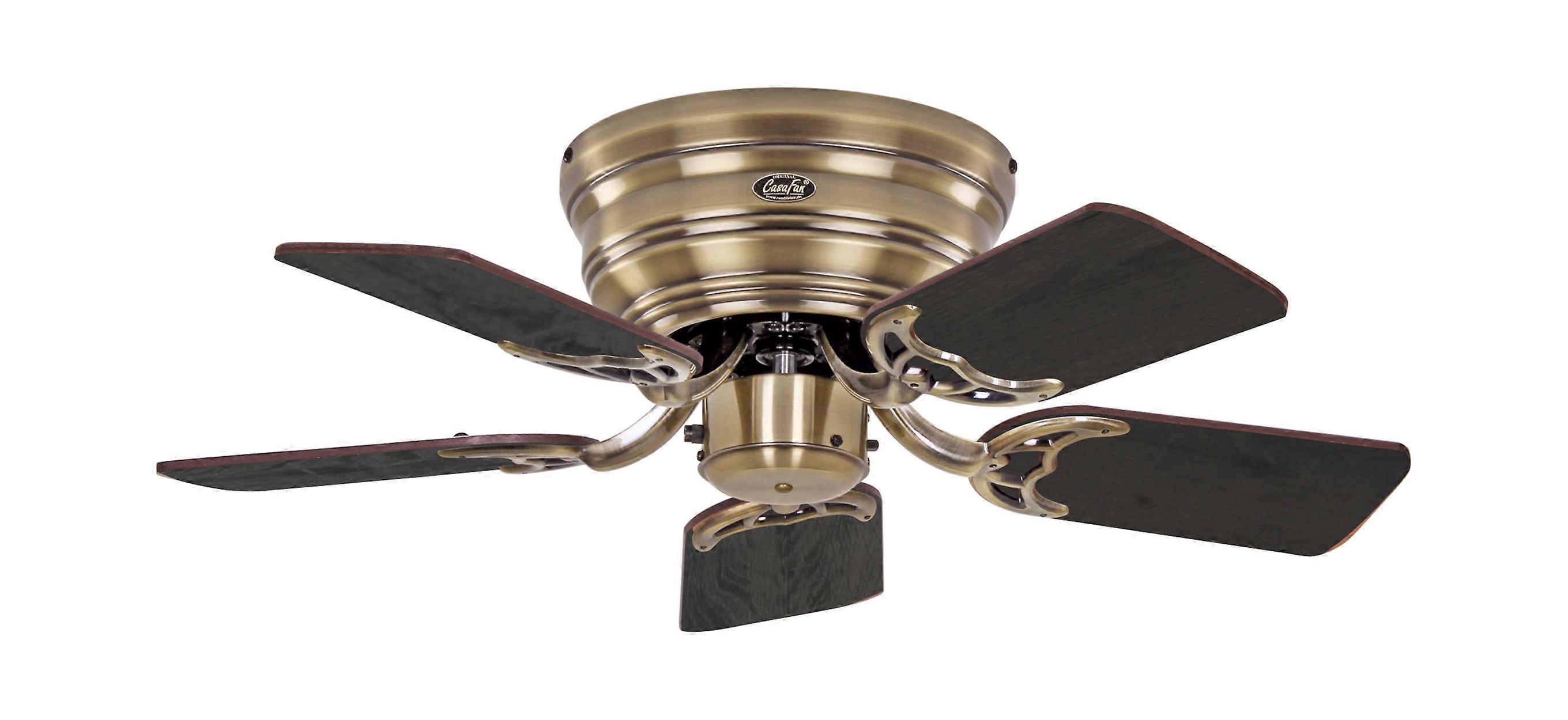 Flacher Deckenventilator Classic Flat III Messing 79 cm