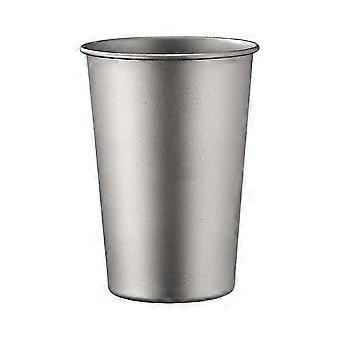 400ML Pure Titanium Beer Cup Single-Layer Ultralight Coffee Mug Stackable Portable Outdoor Camping Drinkware Equipment