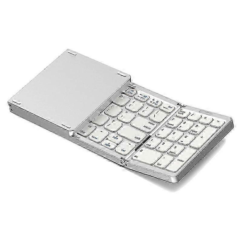 Foldable Bluetooth Keyboard, USB Rechargeable Wireless Keyboard compatible withIOS, Android, PC Laptop Smartpho