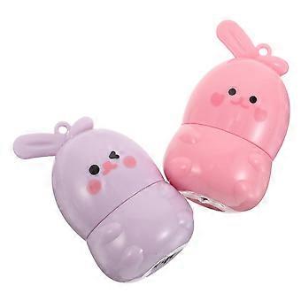Bunny Shaped Changing Lip Balm 2pcs Hydrating Moisturizing Lipstick for Women and Teen Girls Nourishing Hue Altering Formula for Dry Lip Care