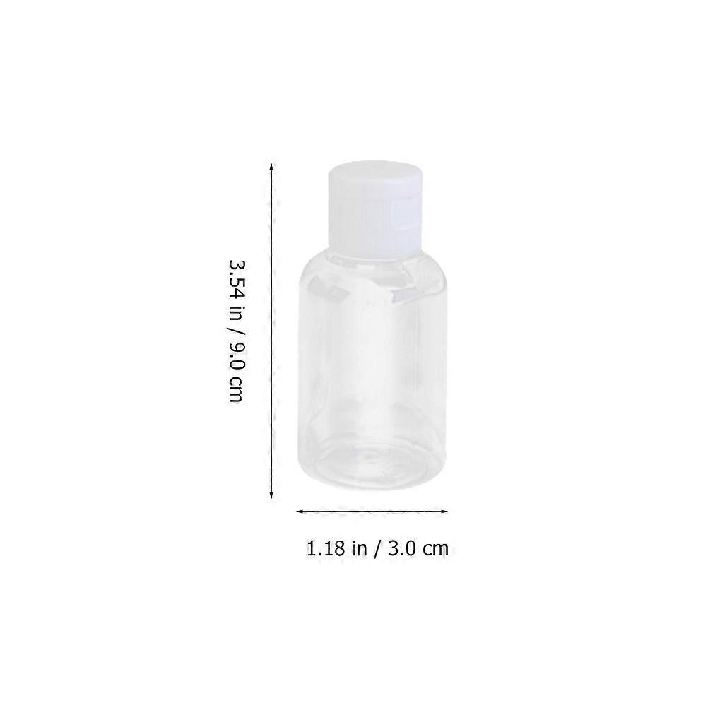20pcs 50ml Portable Refillable Plastic Squeeze Bottles With Clamshell Spout Caps