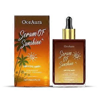 Bronzing Body Essence for Face & Body - Deep Tanning Moisturizer with Vitamin E & Calendula, Lightweight, Fast-Absorbing