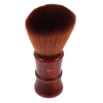 Hair Cutting Brush Wooden Handle for Hair Styling 1 Piece Brown