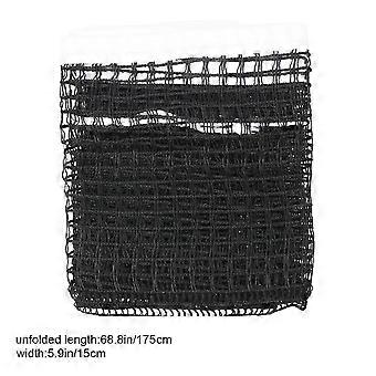 2PCS Reusable Outdoor Table Tennis Replacement Net Nylon Regulation Pong Net without Post (Black)