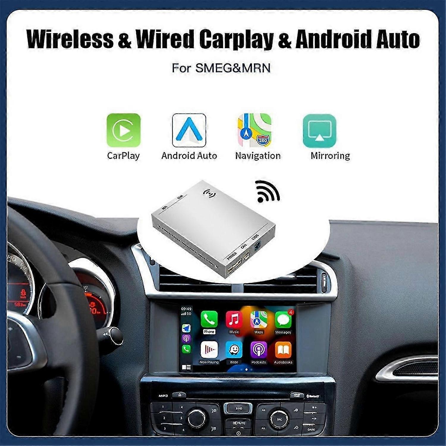 Wireless Carplay Android Auto Decoder for C4 C5 DS3