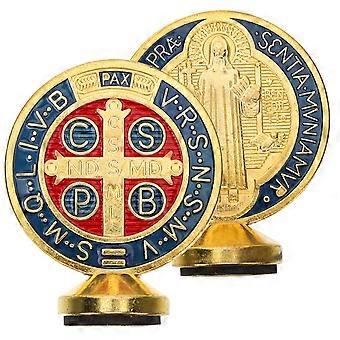 2Pcs Natividade Cruz Ornamento Ornamento de Natal Presente Único Templo Ornamento Templo Garniture