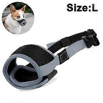 Dog Muzzle Nylon Soft Anti-biting Barking Secure, Mesh Breathable 26-27