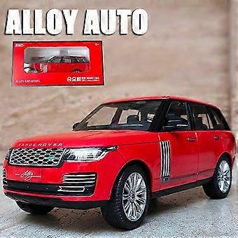 118 Simulazione Grande Land Rover Range Rover Modellino Auto in Lega Suono e Luci A Retrocarica Giocattolo Macchinina Giocattolo Collezione Bambini Decorazione Regalo