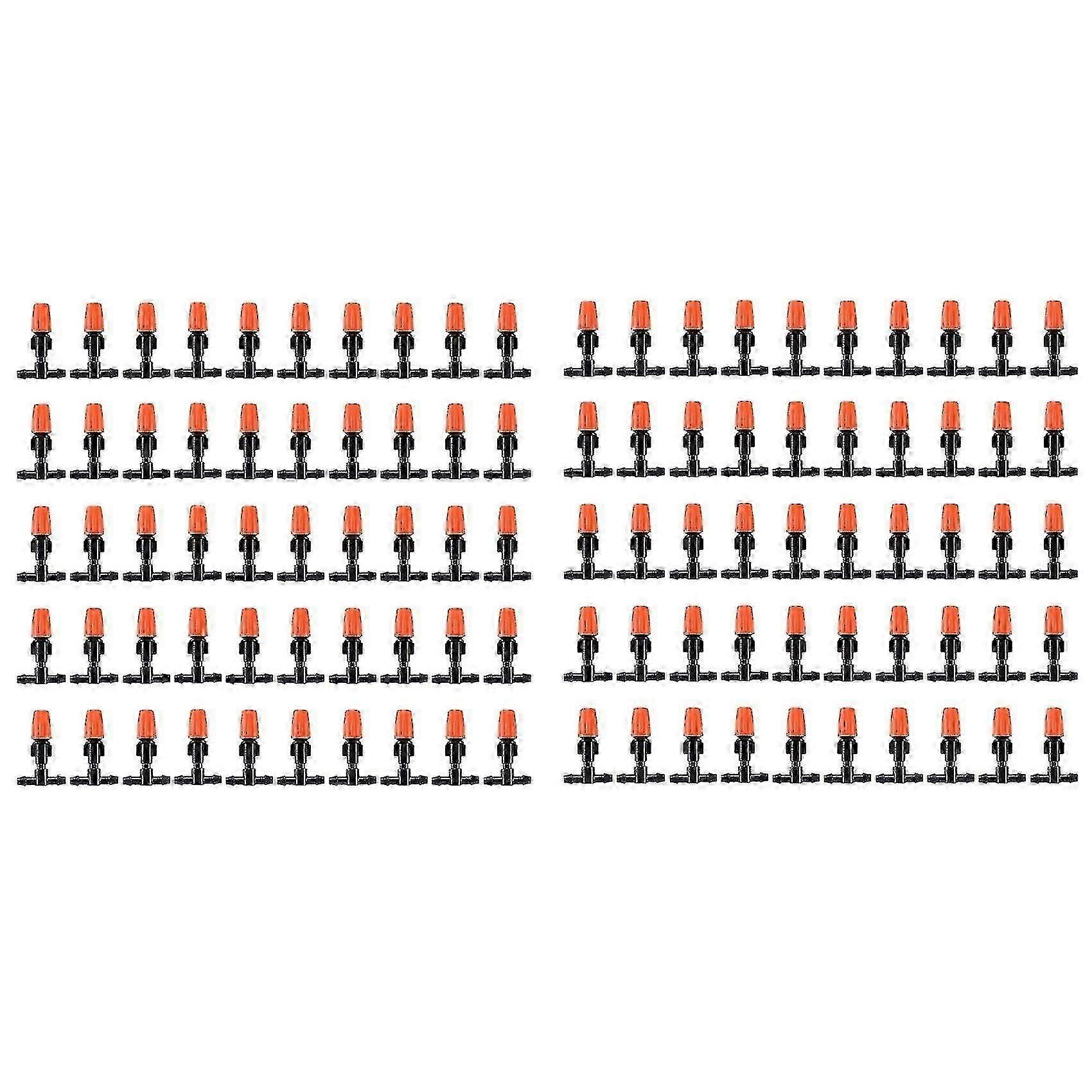 60 Pcs Micro-spray Adjustable Flow Irrigation Drippers