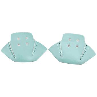 R8 1 Pair Roller Skates Toe Cap Guards Protectors PU Roller Skate Cap with 4 Holes Toe Cap Guard Protectors Green