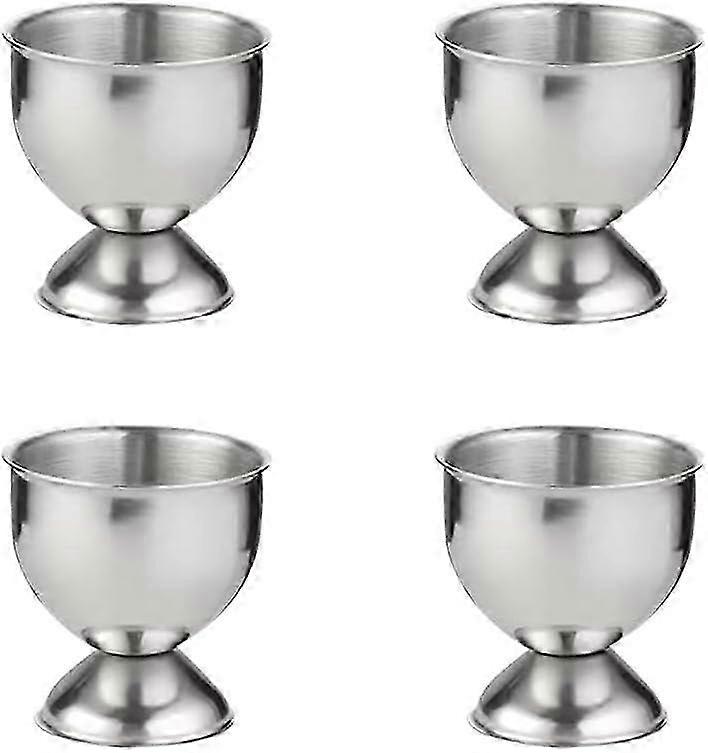 4 Stainless Steel Egg Cups For Small Eggs