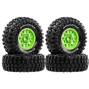 1/10 1/12 RC Short Course Truck Wheels Tires 12mm Hex for HSP Feiyue FY08 WLtoys GTFANS M60 Car Upgrade Tyres Green