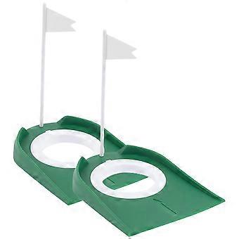Golf-Putting-Cup-Trainingshilfe, Push-Stab, Übungswerkzeug, 2-teilig, aus robustem CPE-Kunststoff