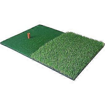 Golf Practice Mat Artificial Lawn Nylon Grass Rubber Tee Backyard Outdoor Golf Hitting Mat Durable Training Pad 40X [MI]