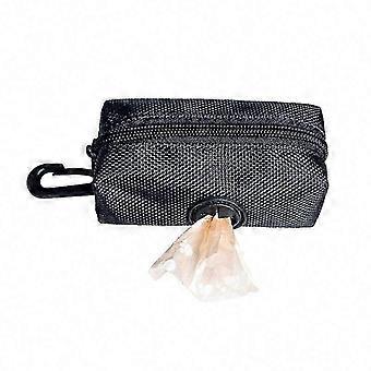 2 Pack Dog Poop Bag Holder compatible with Leashes - Black Pet Waste Bag Dispenser Leash Attachment