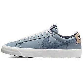 Nike Blazer Pro GT PRM Leather Comfortable Low top Skateboard Shoes Unisex Denim Blue DM8890-100