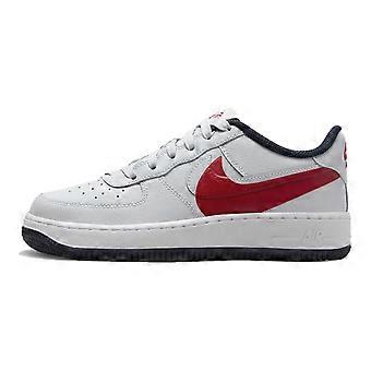 Nike Air Force 1 lage skateboard schoenen grijs rood unisex FQ4118-001