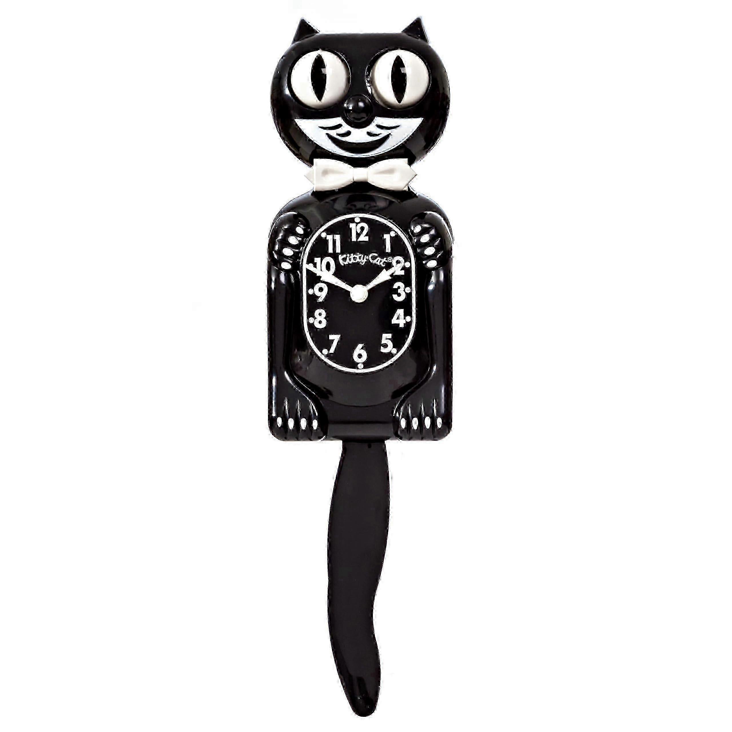 USA Made Black Kit Cat Small Wall Clock