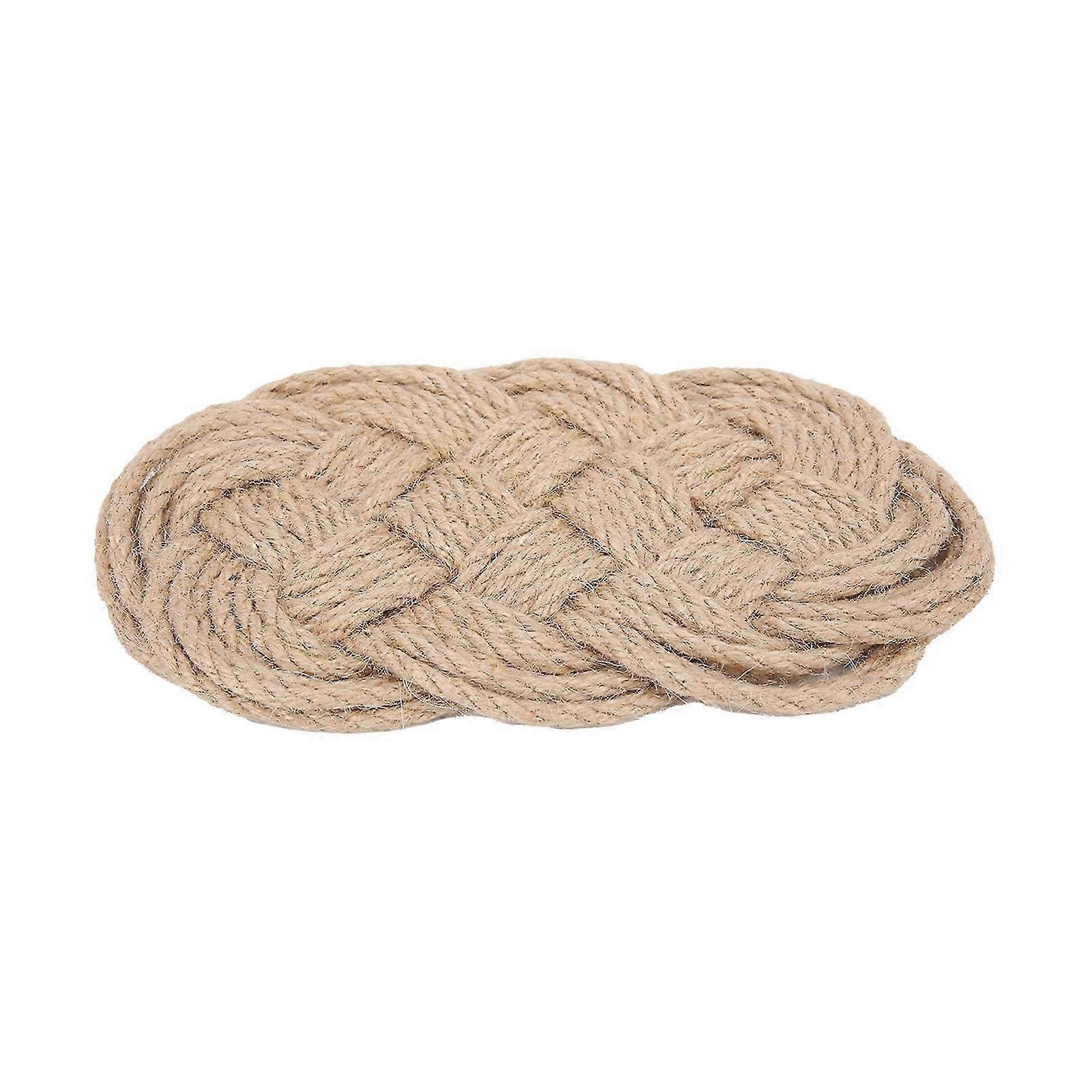Woven Jute Oval Coasters for Cups