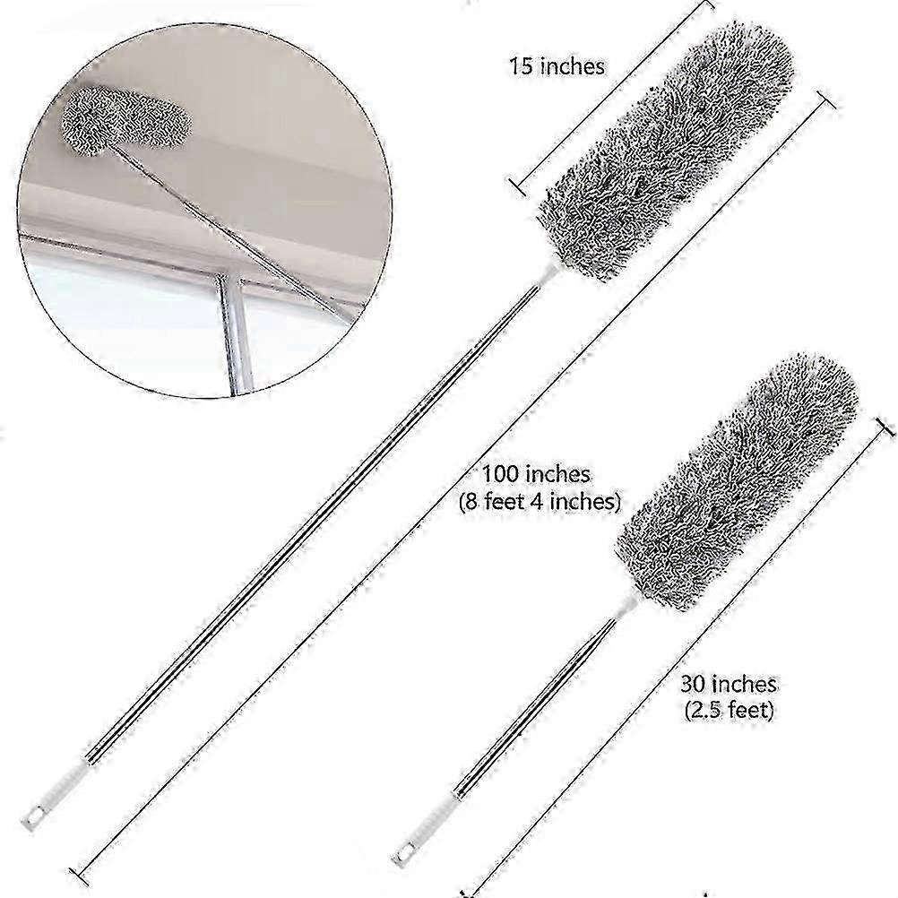 Lightweight Bendable Microfiber Duster With Extending Pole