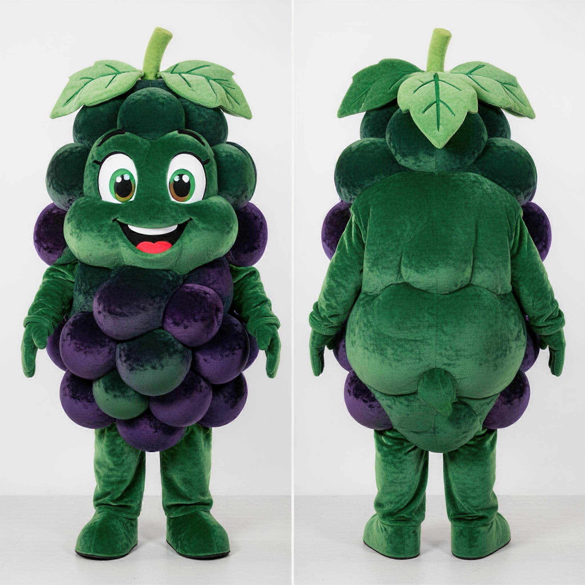 MASTICOT Forest Green Rounded Grape Mascot