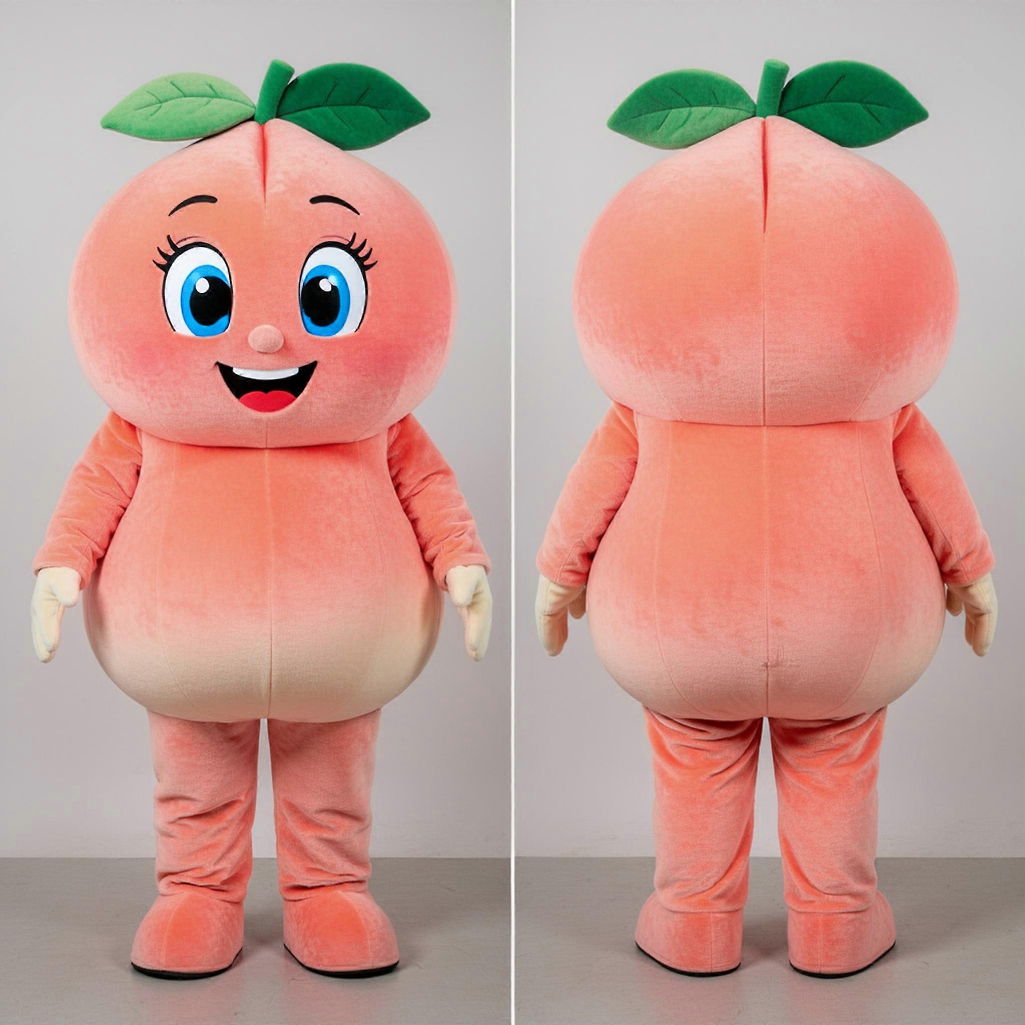 MASTICOT Vibrant Peach Caesar Salad Mascot