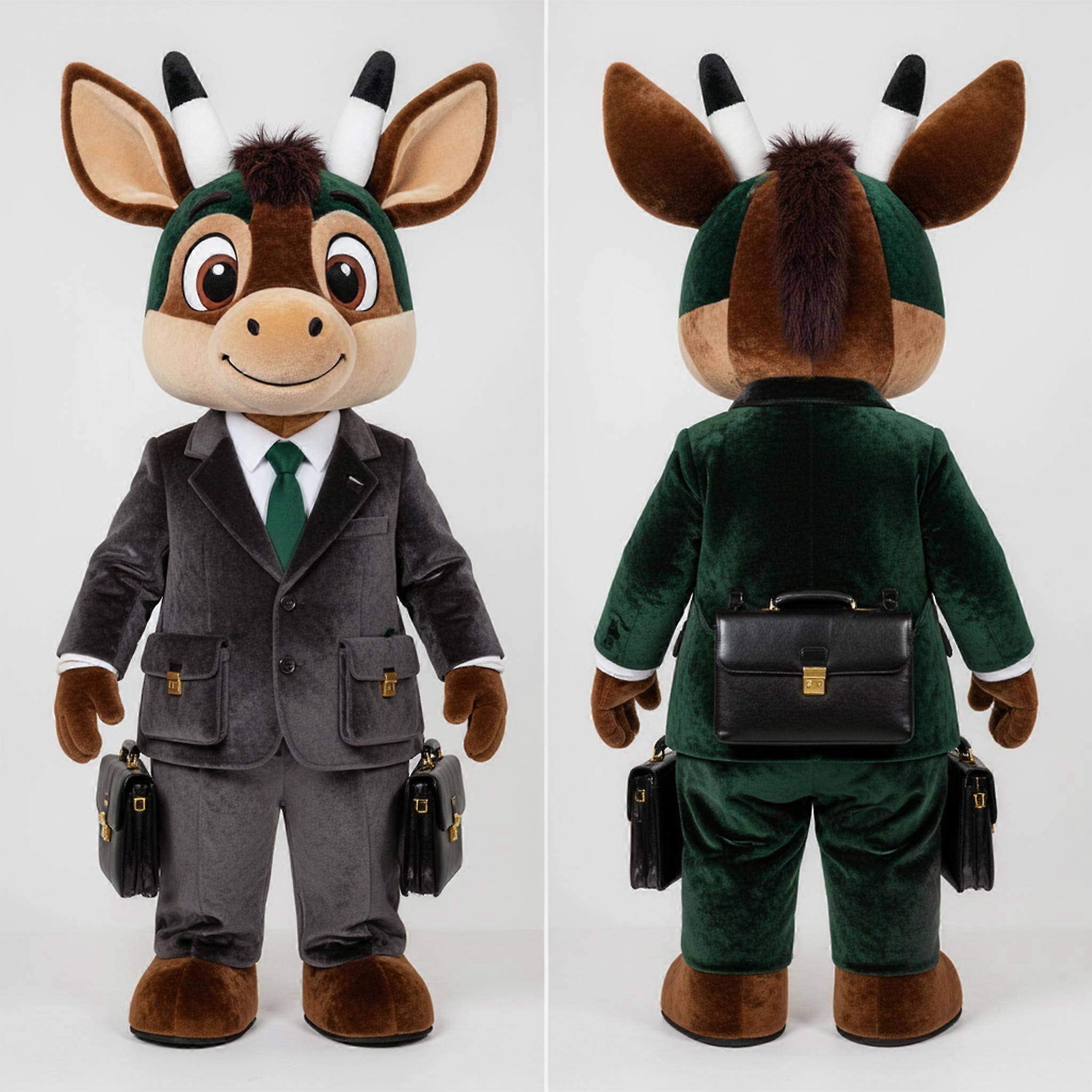 MASTICOT Charcoal Tailored Okapi Mascot