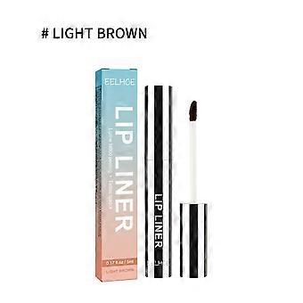 2pcs Peel-off Lip Liner, Outline Lip Shape, Enhance Lip Color, Waterproof, Smudge-proof with Lip Brush