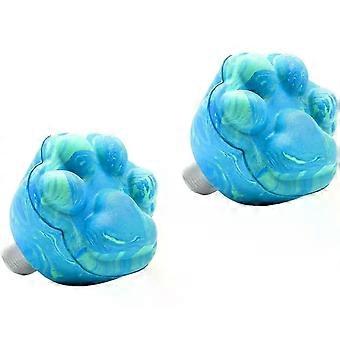 2pcs Roller Skates Brake Heads Rubber Cat Paw Shaped Toe Stoppers for Skating Brake Tool Boys and Girls Skating Accessories