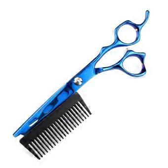 Professional Hair Cutting Scissors 6 Inch JP 440C Steel, Ultra Sharp 2 in 1 Barber Shears for Salon and Home