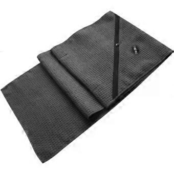 Microfiber Sports Fitness Towel, Waffle Pattern, Polyester Polyamide, Absorbent, Breathable, Black, for Sports and Fitness Random Color