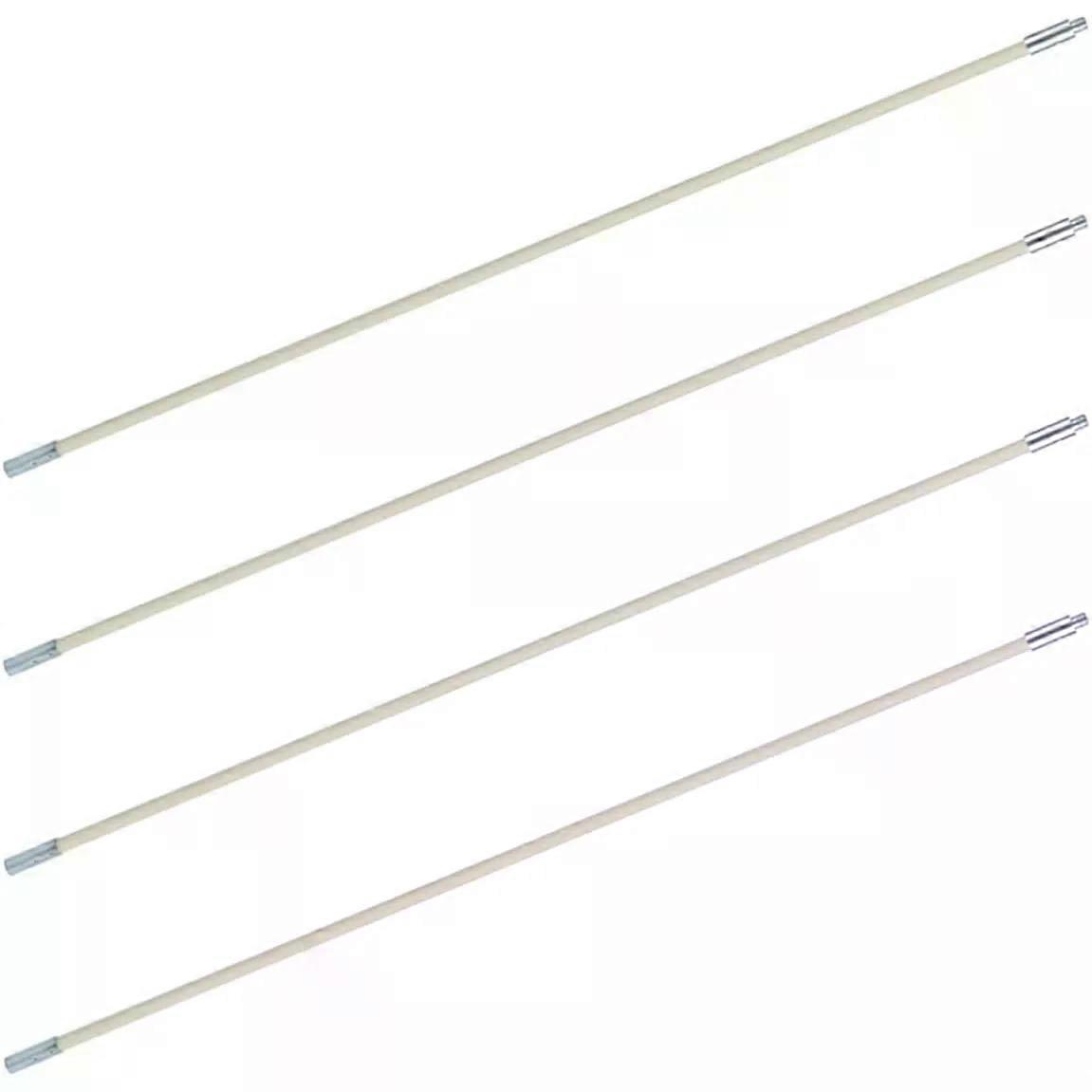 4pcs Chimney Sweeping Rods Plastic Brush Set for Flues