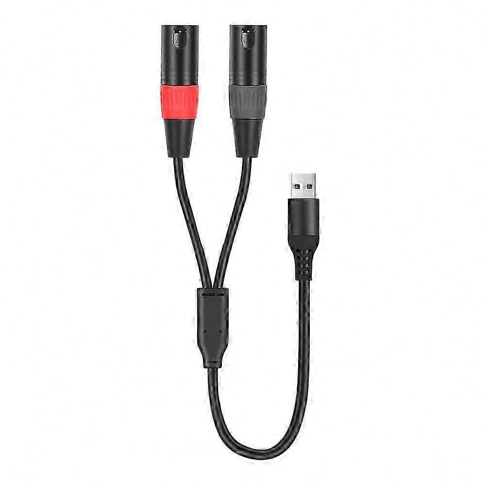 Dual XLR Output USB Audio Cable