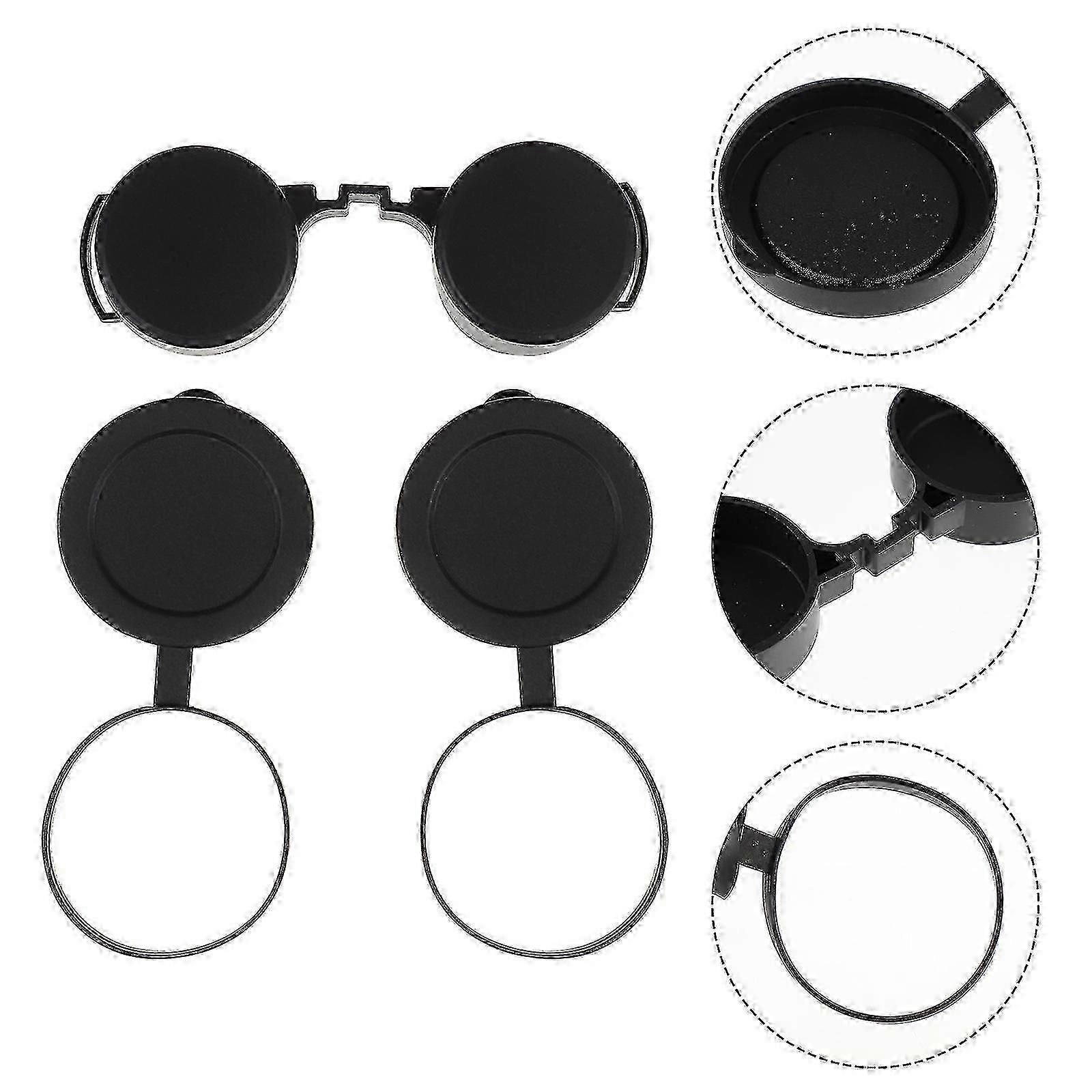 Rubber Binocular Lens Caps Set