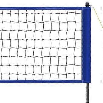 Nätsystem för utomhusvolleyboll – justerbara stålstänger, väska