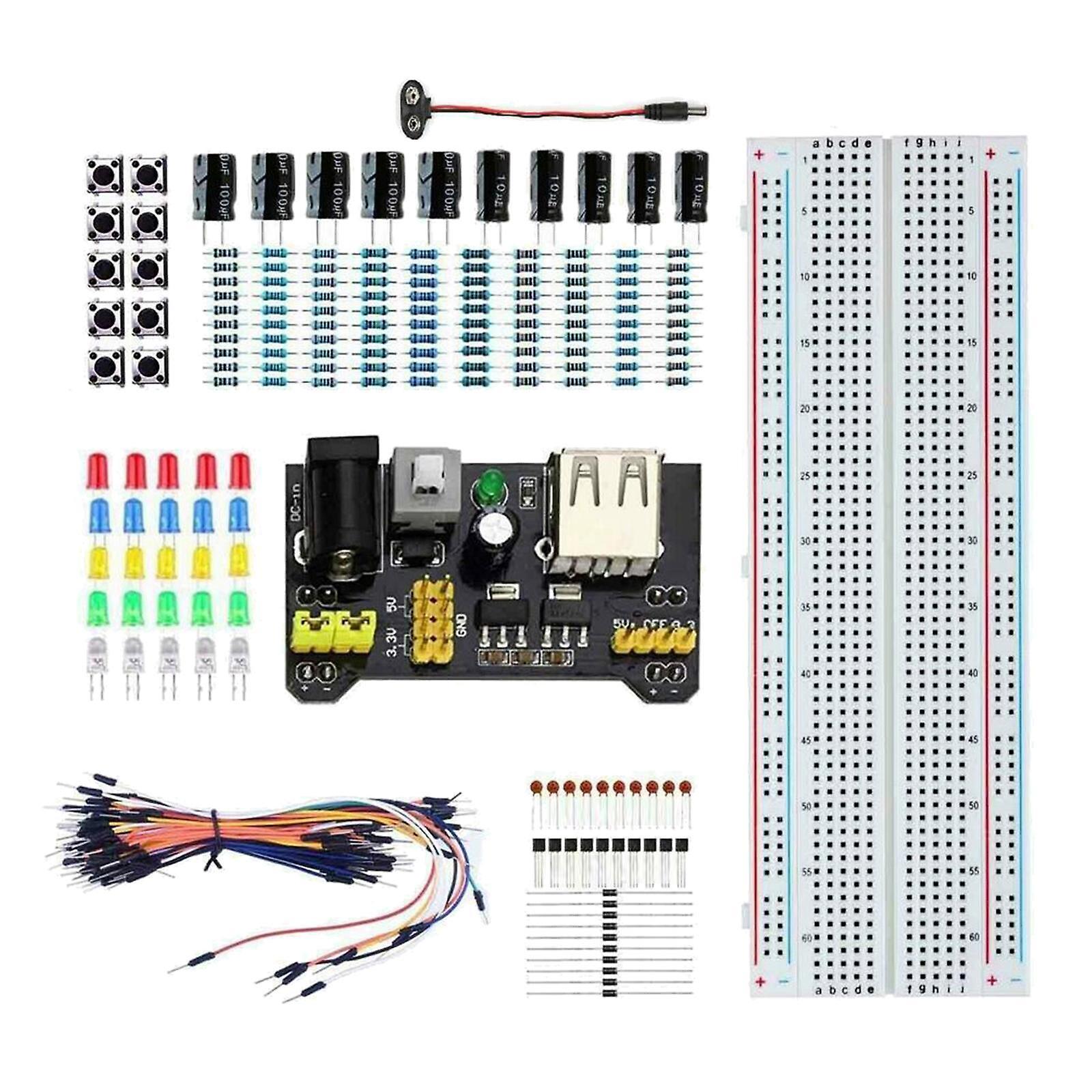 Electronic Component   Breadboard PSU Set FREE 2.1mm To PP3