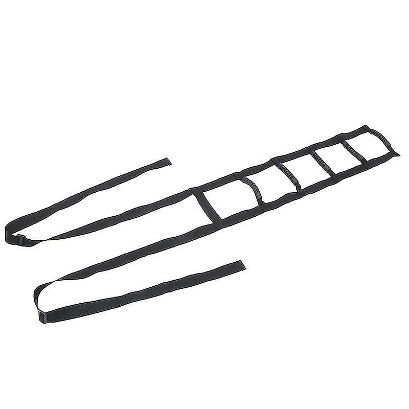 220X21x1cm Black Transfer Boards & Sheets 1pc Bed Ladder Assist Strap With 5 Hand Grips Wake Up Assi