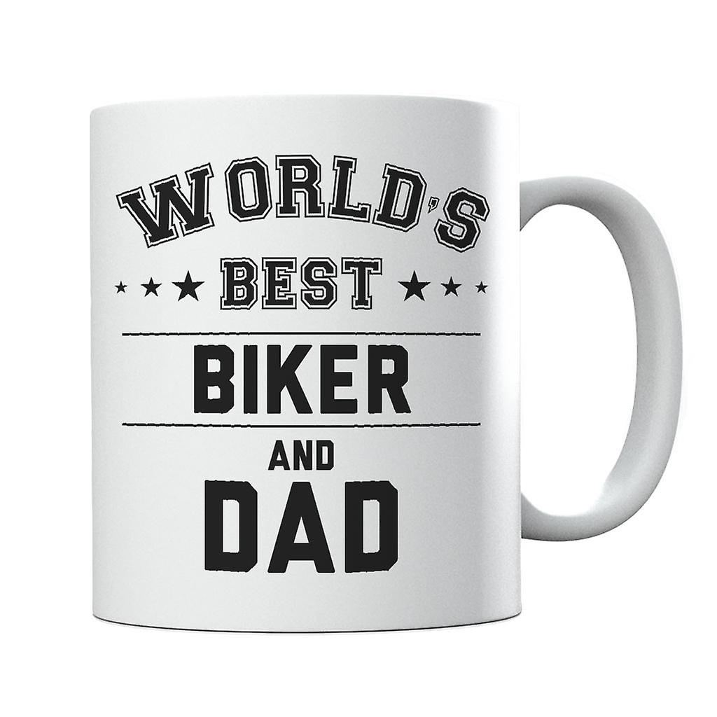 Worlds Best Biker And Dad Mug