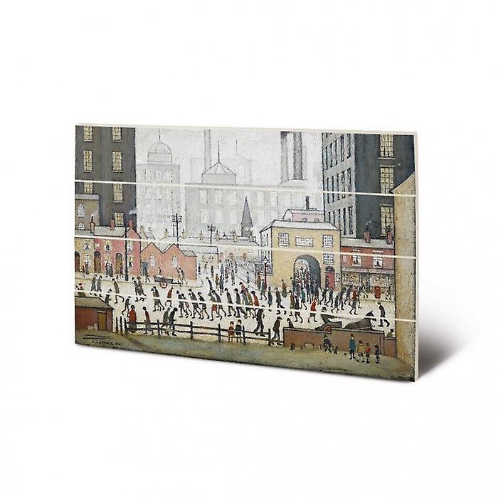 L.S. Lowry Coming From The Mill 1930 Plaque
