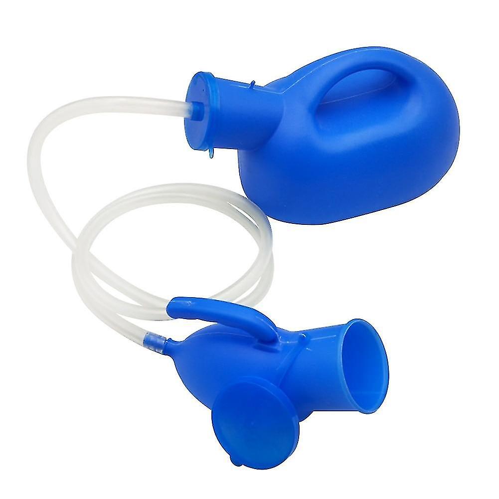 Blue Portable Urinal Bottle Set For Male