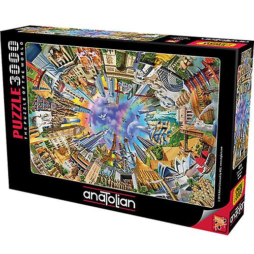 360 WORLD Anatolian the Puzzle Of the World 3000 Pieces Jigsaw Puzzle Ages 4+