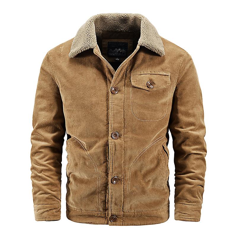 Män Enfärgade Kappor Vinter Höst Koreanskt Mode Slim Apel Jackor S