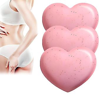 Booty Smooth Exfoliating Natural Soap, Hip Lifting Massage Soap, Anti Cellulite Firming Soap, Heart Massage Soap