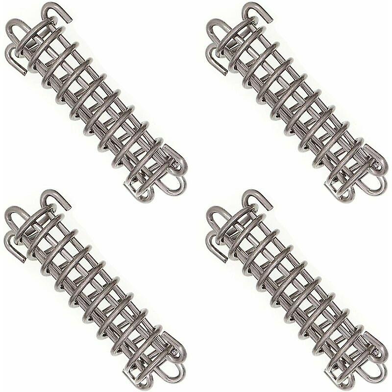 Sailing Shade Tent Fixed Heavy Duty Rope Trampoline Spring 4 Piece Accessories Stainless Steel Spring Outdoor Camping Hiking Travel Picnic Beach Tent